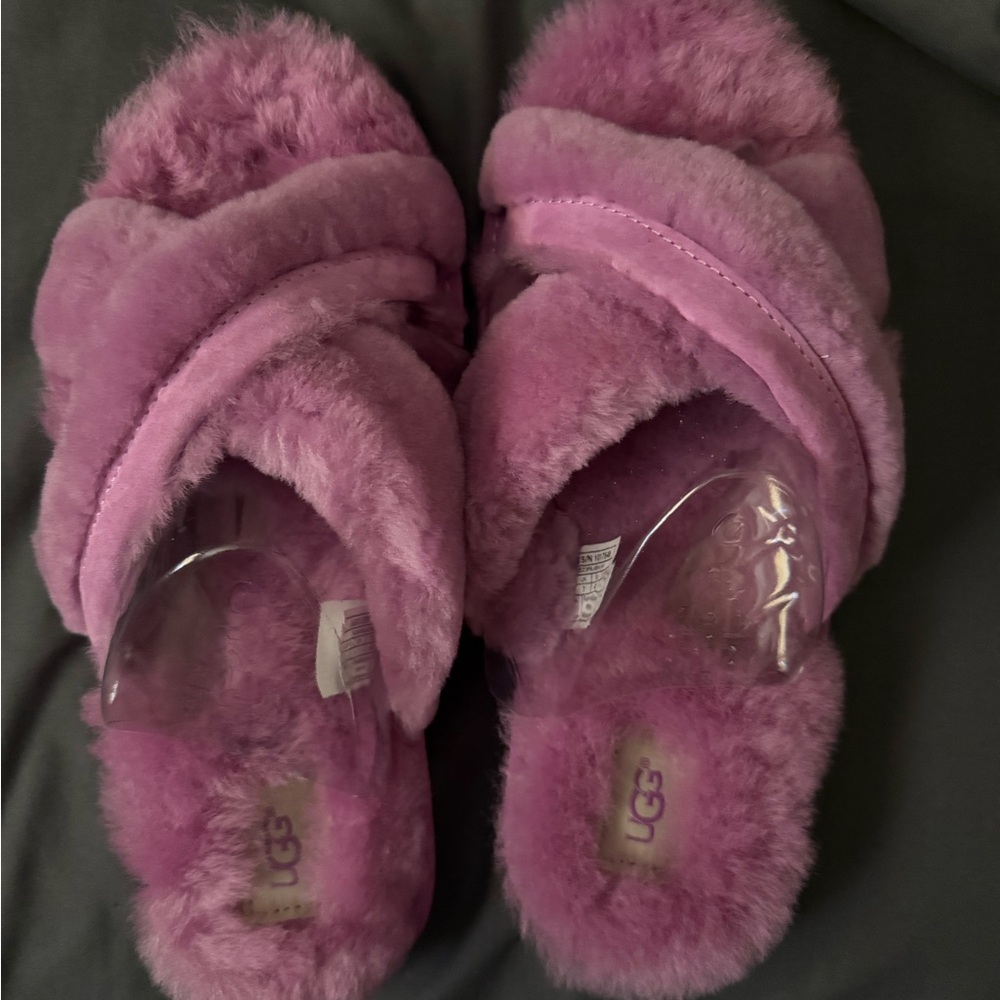 UGG Fluffy Pink Slippers